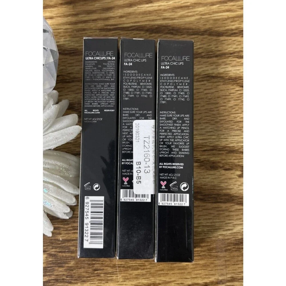 Focallure Ultra Matte Long Lasting Lip Color 01 Coquelicot 2 Tube Lot NWT